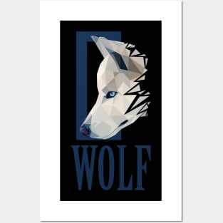 wolf lowpoly art Posters and Art